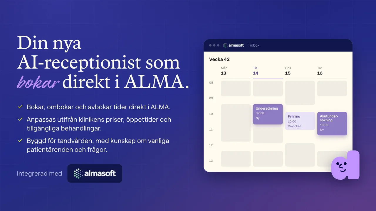 Dentio x Almasoft: AI receptionist integrated with ALMA