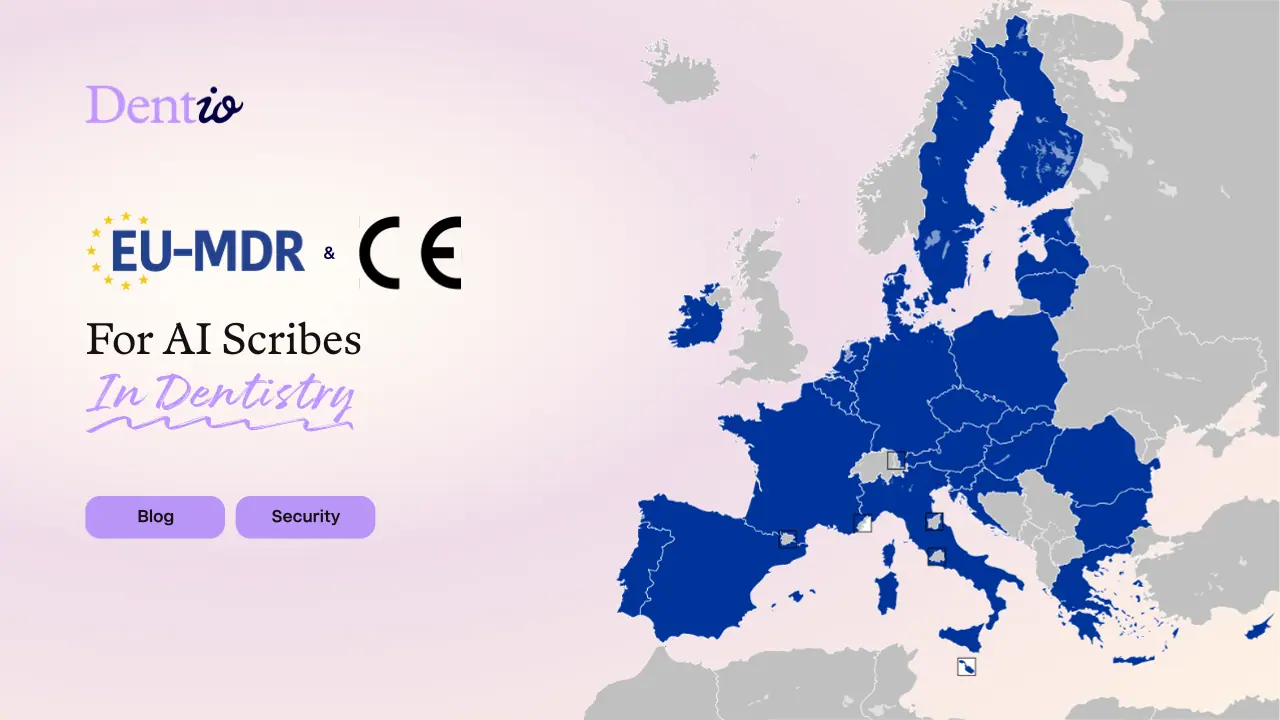 MDR and CE Marking for AI Scribes in Dentistry